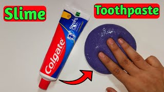 How To Make Slime With Colgate Toothpaste at home l How to make slime at home Toothpaste slime asmr [upl. by Oxford]