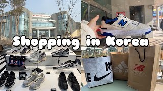 shopping in korea vlog 🇰🇷 outlet store Nike Adidas New Balance etc 🥳 streetwear haul [upl. by Sibyl]