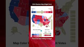 Election Map 24 Right Now Per State Polling [upl. by Gnek39]