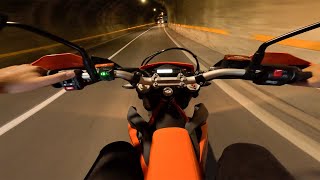 KTM 690 ENDURO R 2023 EXPLOSIVE Tunnel Sound  REMUS Sport Exhaust [upl. by Margarethe]