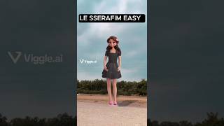 LE SSERAFIM EASY anime animation animedance shinepost song netflix dance lesserafim [upl. by Nivac925]