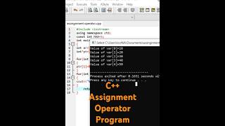 Dev C Mastering Assignment Operators [upl. by Eizeerb]