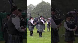 pouringrain as Ross and Cromarty pipesanddrums compete in 2024 British Championships shorts [upl. by Wakefield]