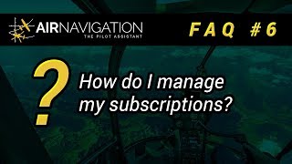 Air Navigation Pro  FAQ Manage my subscriptions [upl. by Colon]