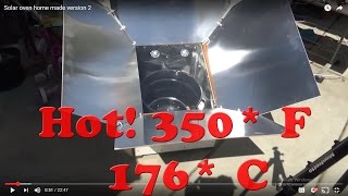 DIY Build your own Home made Solar Oven super hot 350 degrees F 176C [upl. by Irma]