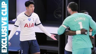 Son Feels the Fury of Lloris at HalfTime for not Tracking Back  All or Nothing Tottenham Hotspur [upl. by Sousa]