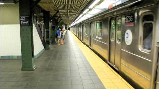 IRT Subway Action 1 2 3 7 S at Times Square  42nd Street [upl. by Amelus836]