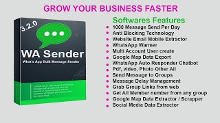 WASender 320 Latest version Download Now  Whatsapp Marketing software [upl. by Sosthena]