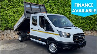 FORD TRANSIT TIPPER DOUBLE CAB TWIN REER WHEEL 2021 REVERSE CAMERA READY TO GO ✅ [upl. by Can881]