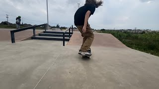 Skating at Chisholm trail skatepark skate montage [upl. by Yeliak281]