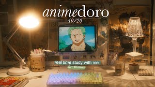 animedoro real study with me at 3am till dawn 4020 with lofi music [upl. by Saidee]