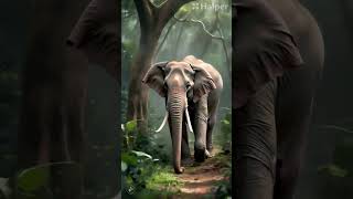 Elephant noise Sound Ai day 33 animalsoundeffects elephant wildlife elephantnaturalsounds [upl. by Fahey600]