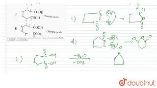 I Give the products fo the following dibasic acids on heating a II How do the following [upl. by Pravit]