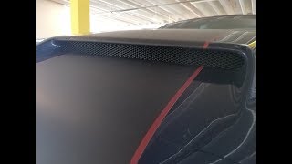 Mustang Ram Air  Stalker Hood Mesh Install [upl. by Esra]