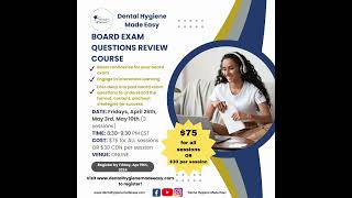 Upcoming Dental Hygiene Board Exam Courses [upl. by Laks]