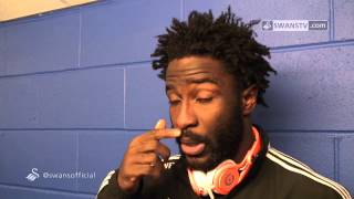 Swansea City Video Wilfried Bony speaks after Birmingham [upl. by Erdah734]