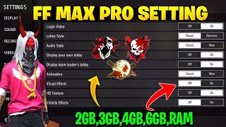 FF MAX PRO PLAYER SETTING FULL DETAILS  FREE FIRE SETTING  FREE FIRE MAX SETTING AFTER UPDATE [upl. by Ylelhsa356]