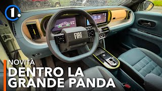 Gli INTERNI della Fiat GRANDE PANDA  Bagagliaio spazio infotainment qualità [upl. by Roice903]