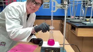 Titration of Acetic Acid with NaOH Lab Demo Video [upl. by Pain559]