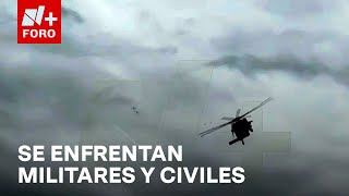 Enfrentamiento a balazos entre militares y civiles armados en Culiacán Sinaloa  Las Noticias [upl. by Giliana]