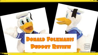 FOLKMANIS DONALD DUCK DISNEY PUPPET REVIEW  JustinTalksPuppets [upl. by Rosinski]