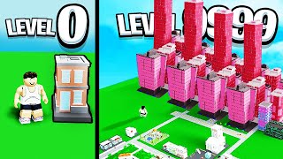 Unlocked All Skyscrapers  Roblox Tiny Town Tycoon [upl. by Arrahs]