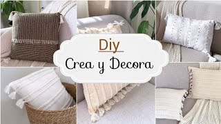 DIY Cómo Hacer FUNDAS DE COJINES DECORATIVOS 🍃 Ideas para el HOGAR [upl. by Sadoff77]