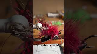 Fly patterns articulated crawfish fishingflyfishingbassfishingbass [upl. by Hagood817]