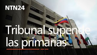 Supremo de Venezuela suspende quotefectosquot de las primarias incluida la proclamación de María Corina [upl. by Okihcas]