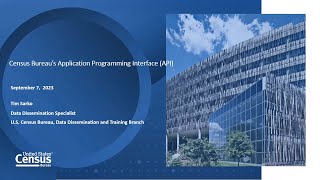 The Census Bureaus Application Programming Interface API [upl. by Lemcke]