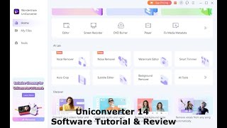 Wondershare UniConverter 14 Software Tutorial amp Review 2022 [upl. by Assirahc]