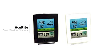 AcuRite Color Weather Stations 02030RM  02031RM [upl. by Carri96]