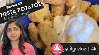 How to make Taco Bells Cheesy Fiesta Potatoes  copycat recipe  Homemade in தமிழ் [upl. by Noryb679]