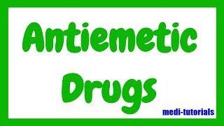 Antiemetic Drugs  Medi Tutorials [upl. by Cheyne]