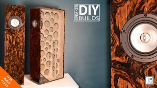 Big Tower  Floorstanding DIY Audiophile Speaker Build with 6quot Full Range Drivers MLTL [upl. by Sielen]