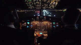 COCKPIT Night Landing DAT ATR 42500 STUNNING Approach and Landing into Copenhagen Airport CPH [upl. by Grishilde]