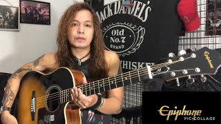 Best Epiphone Acoustic Guitars AJ210CE  Unboxing 2020 [upl. by Odnalra]