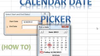 Excel VBA USERFORMS 25 Date Picker Calendar revealed Loop through Userforms and Controls Example [upl. by Spain]