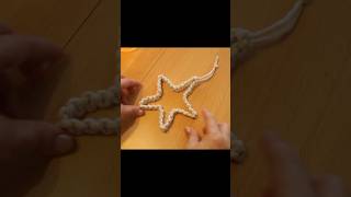 ⭐ Makramee Stern ⭐ Kreuzknoten ⭐ Macrame star ⭐ Square Knot [upl. by Ekim603]