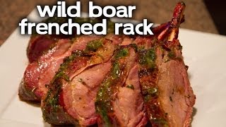 Texas Wild Boar Frenched Rack [upl. by Sherourd]