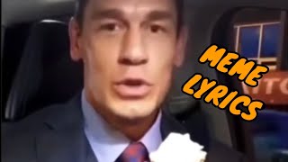 Jhon Cena Bing Chilling meme lyrics [upl. by Utham]