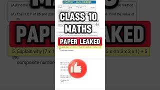 Maths Paper Leaked Preboard Exam Class 10  class 10 maths Important questions  Exphub [upl. by Ynavoj]