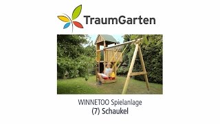 Winnetoo Spielturm Montage 7 Schaukel  TraumGarten [upl. by Toolis]