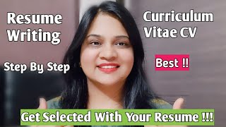 How to write Resume Resume Kaise Banaye  Resume For JOBS  Minestoriesforyou Resume CV  Resume [upl. by Wanids89]