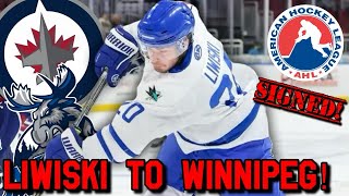 Winnipeg Jets Sign Mark Liwiski to AHL Contract Jets Fan Reaction [upl. by Dlorej334]