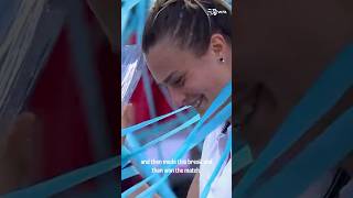 Aryna Sabalenkas most MEMORABLE match on Tour 💭 shorts tennis wta [upl. by Henriha]