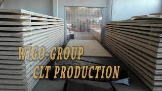 Cross Laminated Timber CLT production line by WIGO Group [upl. by Strain]