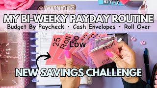 USE THIS EASY BIWEEKLY PAYDAY ROUTINE  Cash Stuffing Envelopes  NEW SAVinGS  OCT low income [upl. by Gnuhc725]