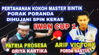 PATRIA PROSESA GRIYA KARTIKA VS ARIF VICTORY PORDA BANTUL 🏓 IWAN CUP 1 [upl. by Ocer]