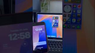 iPhone mirroring on MacOS Sequoia amp iOS18 on iphonese2020 [upl. by Llednek990]